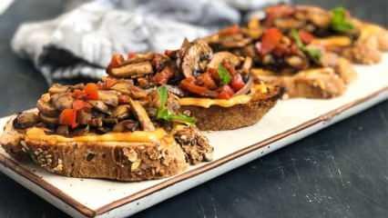 Basit ama lezzetli bir meze: Mantar Bruschetta tarifi, nasıl yapılır?