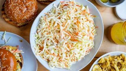 Coleslaw (Lahana salatası) nasıl yapılır? Lahana salatası tarifi