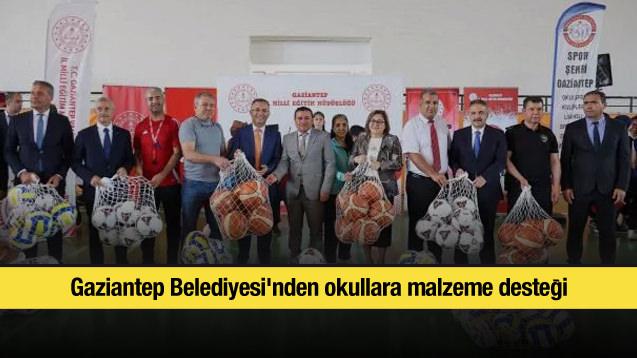 Gaziantep Belediyesi'nden okullara malzeme desteği