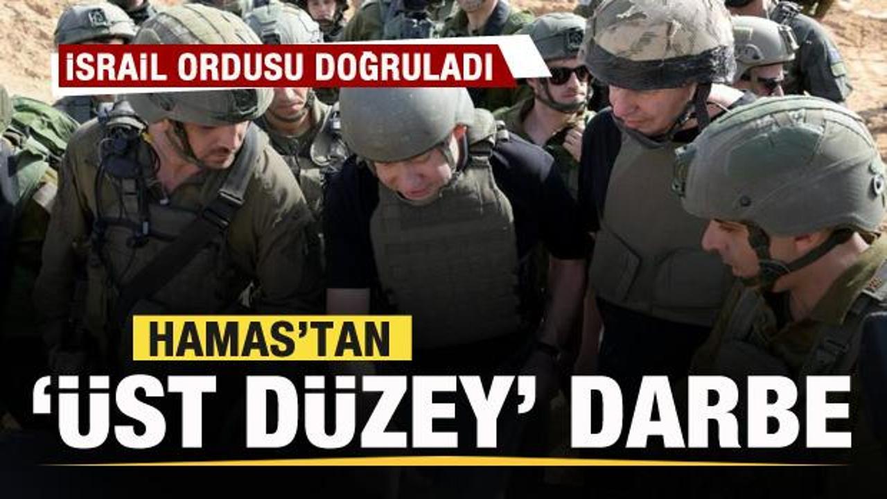 İsrail ordusu duyurdu: Hamas'tan 'üst düzey' darbe!