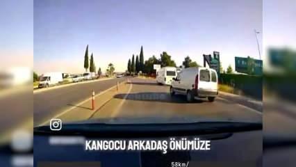 Sürüş eğitmeninin canlı yayındaki kaza anı kameralara böyle yansıdı